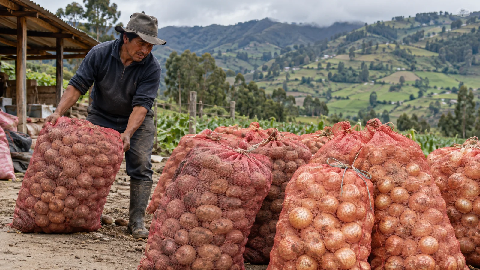 Empaques agrícolas para papa y cebolla